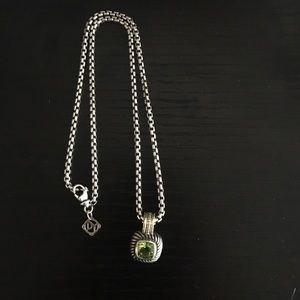 David Yurman Necklace  Emerald Gemstone
